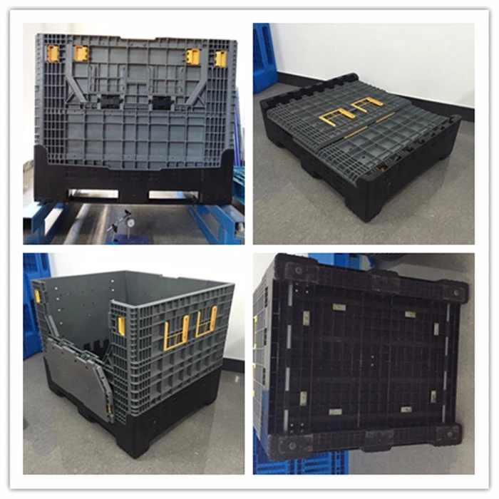 large plastic collapsible pallet box pallet collapsible bulk container