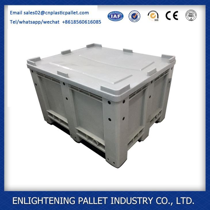 1.2x1m Heavy Duty Logistic Solid Plastic Pallet Box